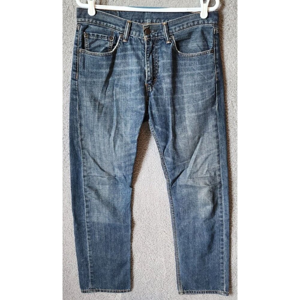 Levis 505 Blue Regular Straight‎ Jeans Size W32 x L24 100% Cotton